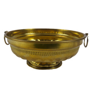 Brass Flower Bowl With Hooks
